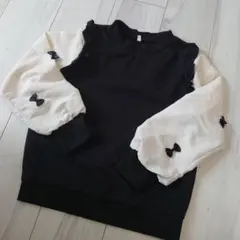 フリル付きリボン長袖カットソー 160cm