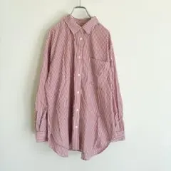 A347 GU ストライプ　オーバーサイズシャツ　トップス　長袖