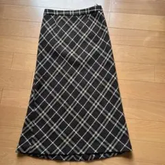BURBERRY チェック柄 ロングスカート 38