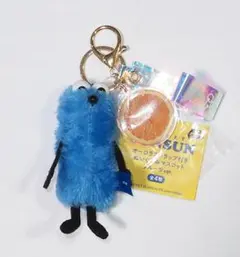 ■パペットスンスン オーロラストラップ付き ぬいぐるみマスコット オレンジ