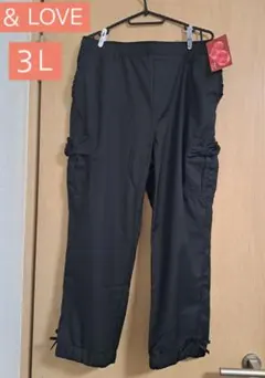 新品 アンドラブ 3L リボン フリル カーゴパンツ 大きいサイズのサムネイル