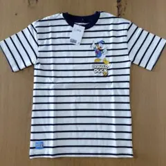 H&M エイチアンドエム Disney ドナルドダック ボーダー Tシャツのサムネイル