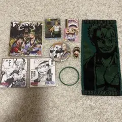 ONEPIECE ゾロ ルフィ ヤマト 一番くじ 缶バッジ 色紙 ジャンプフェア