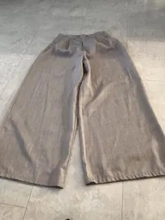 グレー ワイドパンツ Mサイズ