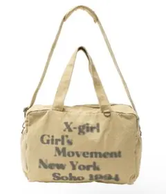 X-girl HAZY LOGO 2WAY BIG TOTE BAG