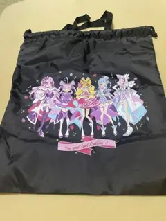 あいどるプリキュア巾着袋 黒