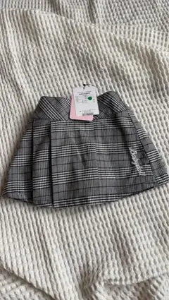 BABY DOLL グレー系チェック プリーツスカート 80cm