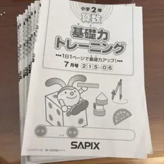SAPIX 小学2年 基礎力トレーニング 12冊 小6 基礎力トレーニング 2026版12冊セット - メルカリ