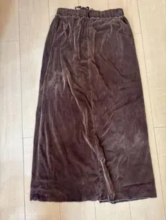 Kastane ブラウン ベロアチュールスカート サイズ0