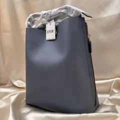 ◯ネイビーブルー EPOR エポールY BAG ショルダーバック L A4 新品