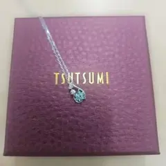 TSUTSUMI K10ホワイトゴールドエメラルドネックレス