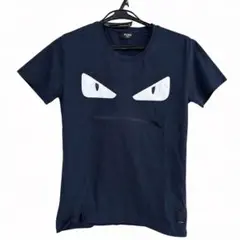 【人気】FENDI モンスター バグズアイ 半袖 Tシャツ ネイビーのサムネイル