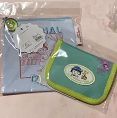 3COINS スリコ　ちびまる子ちゃん　二つ折り財布　ポーチ　セット