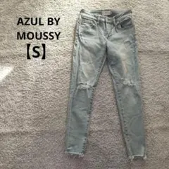 アズールバイマウジー ダメージスキニージーパン デニム ジーンズ【S】ストレッチ