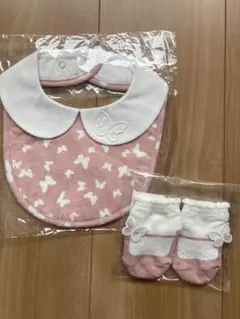 【新品】ケイトスペード スタイ ソックス 2点セット ちょうちょ ピンク ベビー