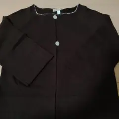 HUMAN WOMAN ヒューマンウーマン ブラウン 七分丈　カーディガン M