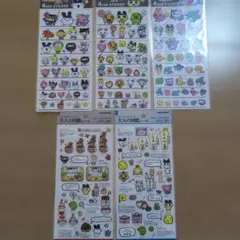 たまごっち　4サイズステッカー　大人図鑑　5枚セット