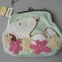 スヌーピー SNOOPY がま口 ショルダーポーチ ショルダーバッグ