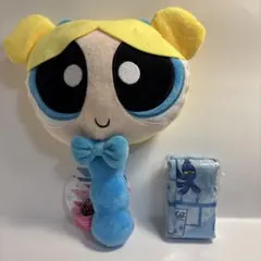 パワーパフガールズ　バブルス　ぬいぐるみミラー　トートバッグ