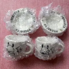 サンリオキャラクターズ ミニチュア陶器　カップ&ソーサー　ポチャッコ　2点