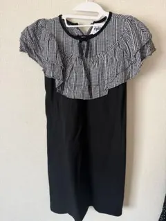 epine ダブルフリルリボンワンピース