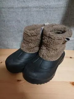 ブラウン スノーブーツ　15センチ　女児　男児　雪遊び