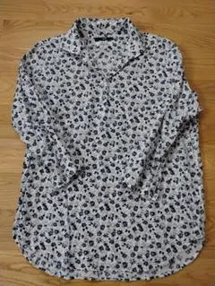 SHIPS 花柄 リネン ボタンダウンシャツ