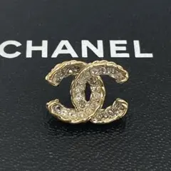 CHANEL ココマーク ピアス 片耳用 ラインストーン