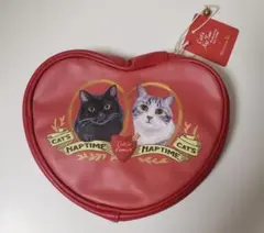 アフタヌーンティー　ハートポーチCats Nap Time 新品　猫のサムネイル