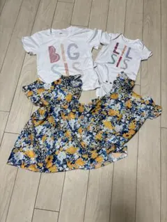 姉妹お揃い服セット まとめ売り　夏物/冬物合計8点のサムネイル