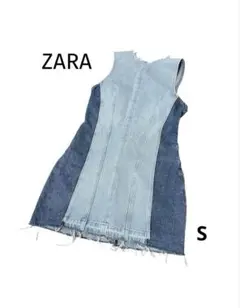 [美品]ZARA Sサイズ　デニム　ミニワンピース
