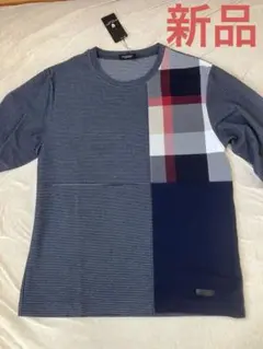 BLACK LABEL CRESTERIDGE パッチワーク長袖カットソー L