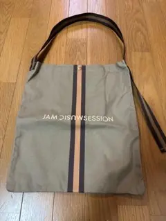 N.Jam トートバッグ オリジナル キャンバススモールバッグ　カーキ