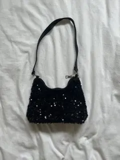 SHEIN 、スパンコール ミニバッグ 黒