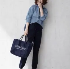 【新品】　NOMADIS ノマディス　トートバッグ　ネイビー　Mサイズ　軽量