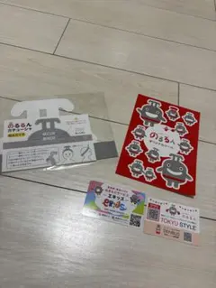 東急線キャラクターシール　のるるん　カード