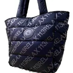 未使用級 1PIU1UGUALE3 RELAX キルティング トートバッグ ロゴ