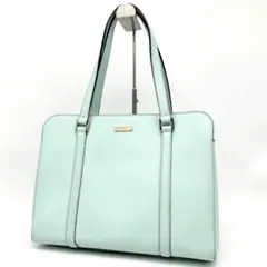 ケイトスペード トートバッグ 肩掛け A4可 サフィアーノレザー ミントグリーン