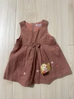 MIKI HOUSE（ミキハウス）うさこコーデュロイジャンパースカート80cm