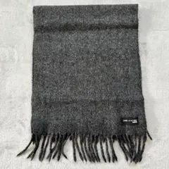 COMME CA DU MODE グレー マフラー フリンジ付き メンズ