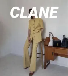 極美品】CLANE シアーリブニットシャツ 福岡限定 ピンク サイズ1