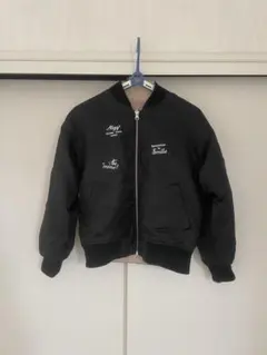 Algy ブラック ボンバージャケット 140