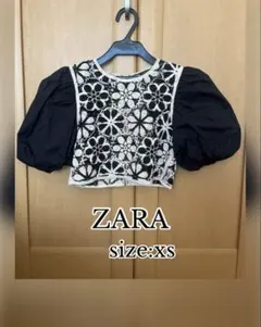 ZARA パフスリーブトップス、XS