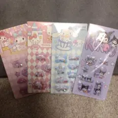 サンリオ　シャカシャカ　シール　4枚セット