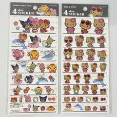 ハローキティ サンリオキャラクターズ 4サイズステッカー　シール