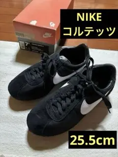 美品⭐︎激レアNIKE90'子持ちスウォッシュ25.5cm黒白コルテッツ！