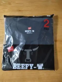 ヘインズ　ビーフィー　黒　Ｔシャツ　2枚組　XS　ブラック