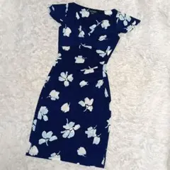 美品】ラルフローレン マドラスチェック カシュクール ワンピース