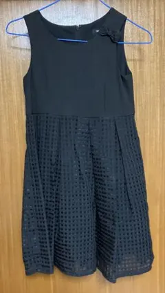 コムサイズム ブラック ワンピース 130A フォーマル　入学　卒園