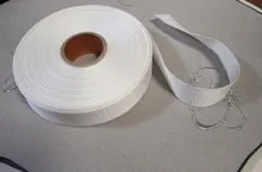 大量！ グログラン　ホワイトリボン 2.5cm幅 x 30m巻